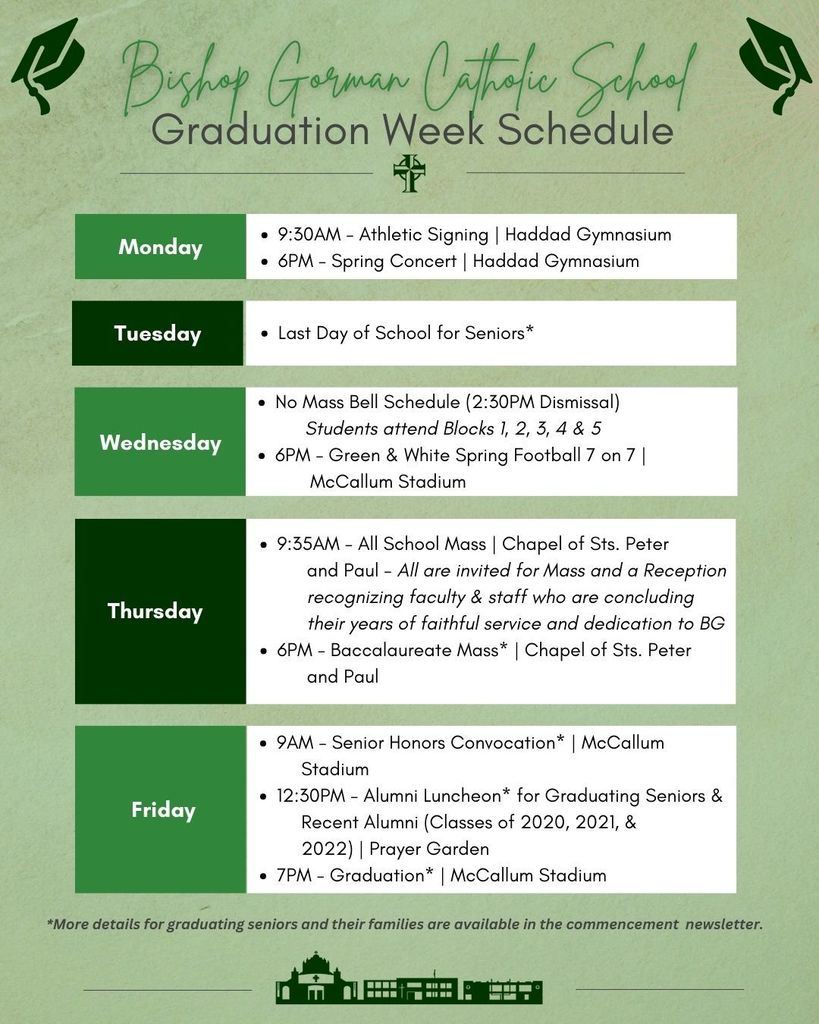 Grad Week Schedule