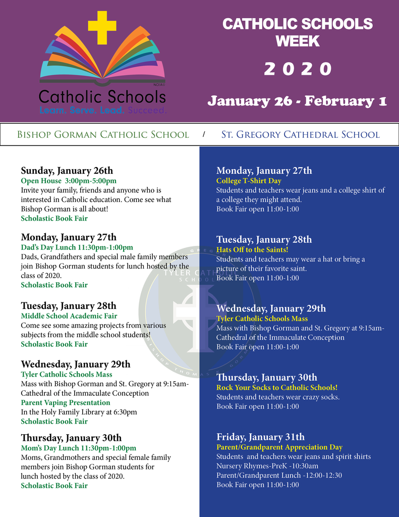 Catholic Schools Week 2020!
