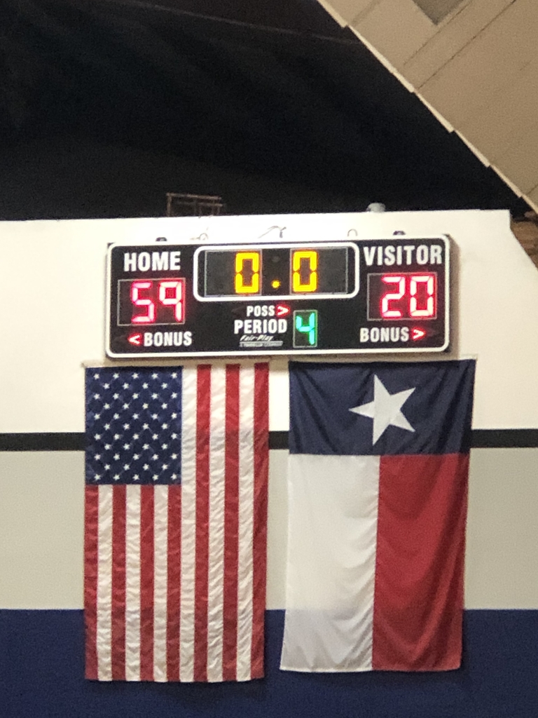 Final score in tonight’s playoff game. 