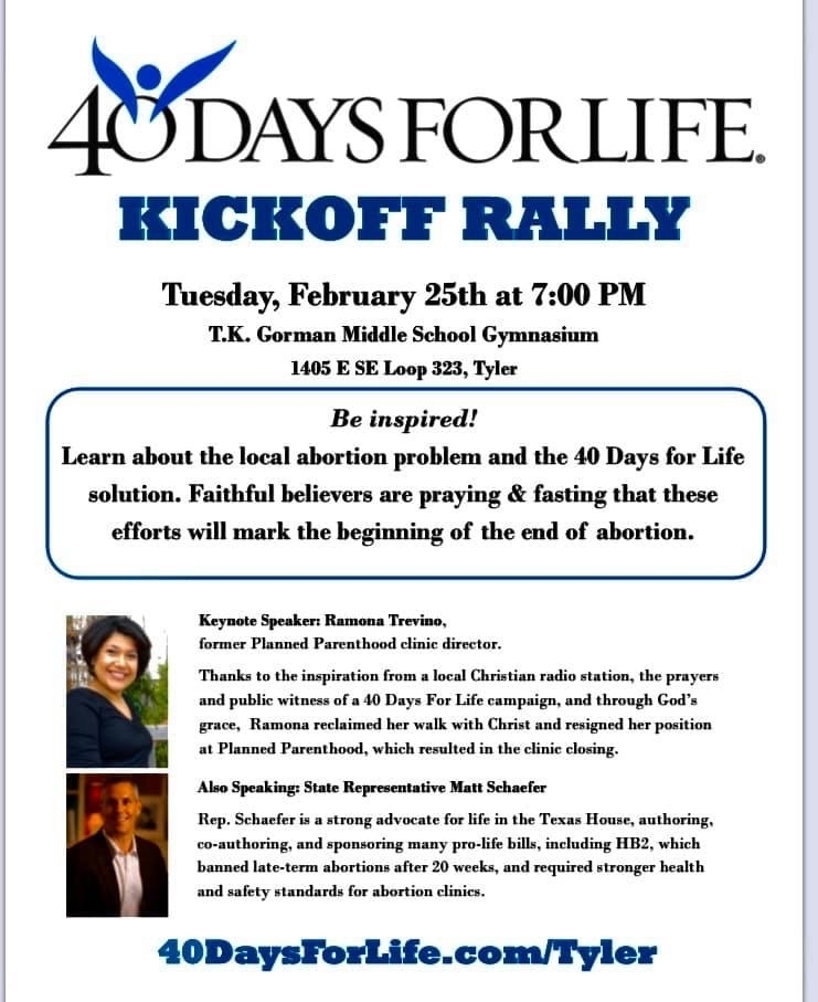 40 days for life kickoff ! 